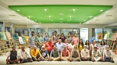 25 Painting Artists gathered at kochi Jain University Beautiful moments