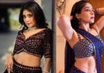 Actress Sakshi Agarwal Shinning in blue and black latest hot photoshoot ans