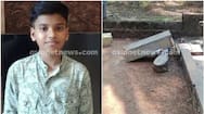 14 year old boy died followed by stone pillar fell down