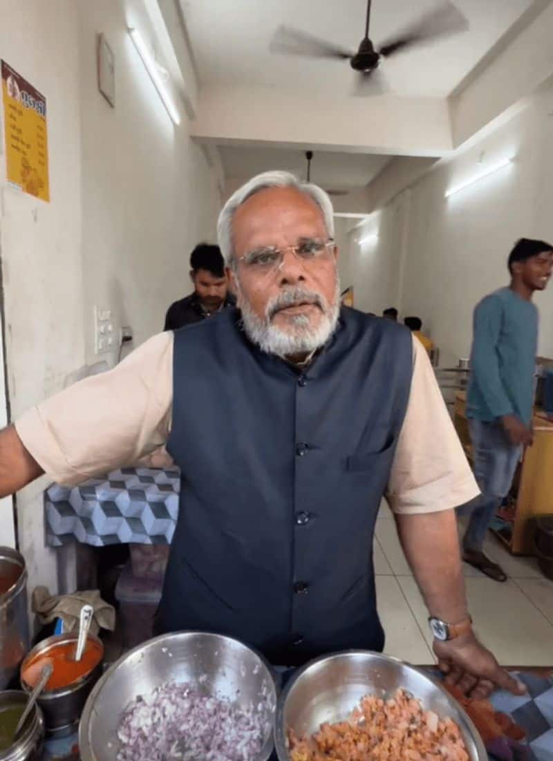  Gujarat pani puri vendor, who looks like PM Modi, draws attention during Lok Sabha Elections 2024