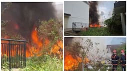garbage caught fire at chalakkudi