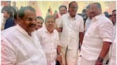 Ep jayarajan and K Sudhakaran met at a wedding reception venue at kannur amid controversies 