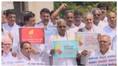 Congress protest for demanding full drought relief nbn