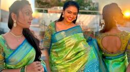 Serial Actress Tanvi Rao Shines in Beautiful silk saree, Fans comment on her Beauty Vin