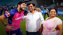 Dhruv Jurel Celebrate his maiden half century with his Parents after RR beat LSG in 44th IPL 2024 Match