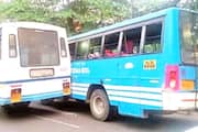 private bus hit at KSRTC bus during race in alappuzha  