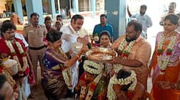 pmk president anbumani ramadoss did special pooja at amirthakadeshwarar temple in mayiladuthurai vel