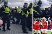 football Police-fan clashes erupt outside Tottenham stadium after Arsenal's win; video captures tense scenes (WATCH) snt