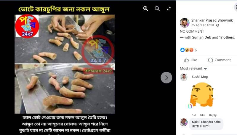 Fact Check truth behind claim fake fingers used for voting fraud in Lok Sabha Elections 2024
