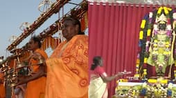 President Droupadi Murmu offers prayers Ram Lalla at Shri Ram Janmabhoomi Temple san