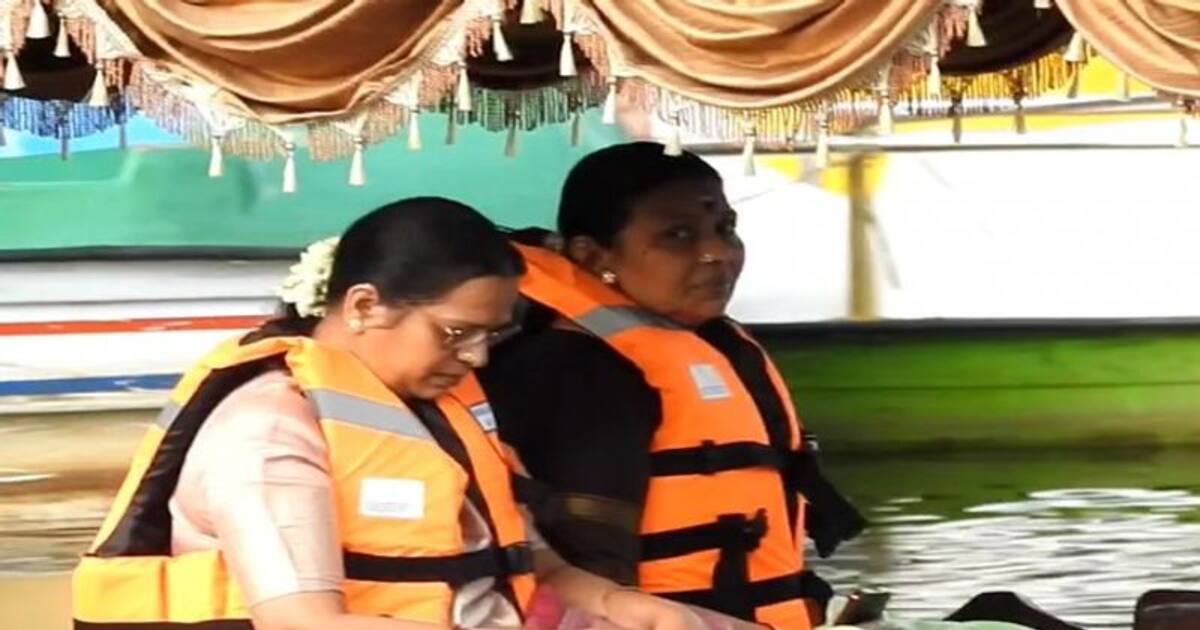 Durga Stalin Kodaikanal Boat Ride கொடைக்கானலில் துர்கா ஸ்டாலின் படகு சவாரி!