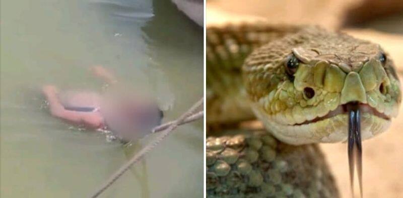 A college student was tied in the river Ganga to reduce the poison of snakebite due to superstition KAK