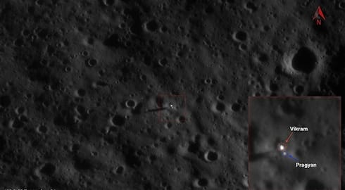 Chandrayaan 3 Vikram lander Pragyan rover captured resting on the Moon san