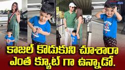 kajal agarwal with family at airport 
