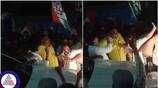 Dk shivakumar attacked a Congress executive who put his hand on his shoulder during the election campaign KAK