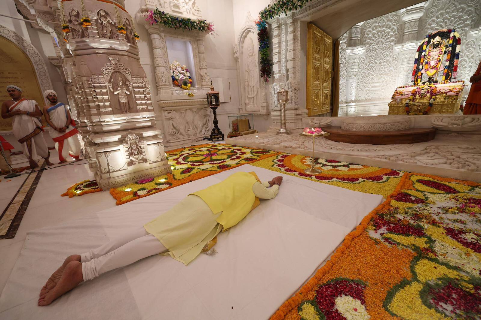 PM Narendra Modi Visit to ayodhya Ram Mandir after 103 days gan