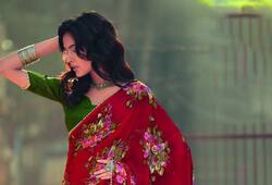 latest Simple Silk chiffon saree party wear for women kxa