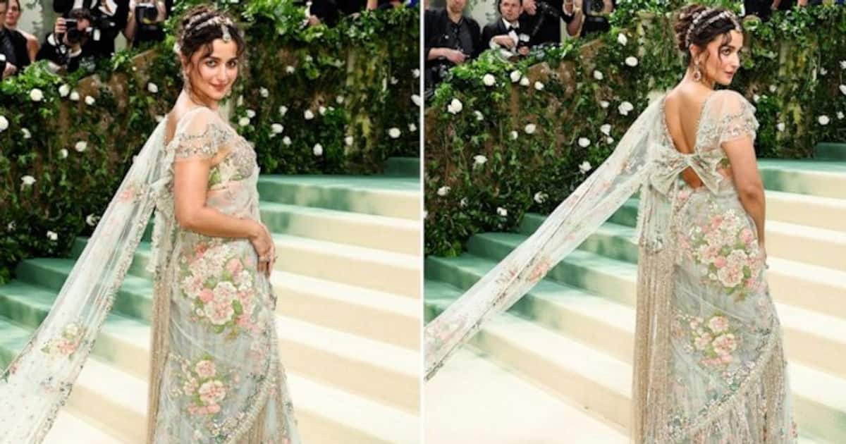 Met Gala 2024: Alia Bhatt looks elegant in Sabyasachi's floral saree ...