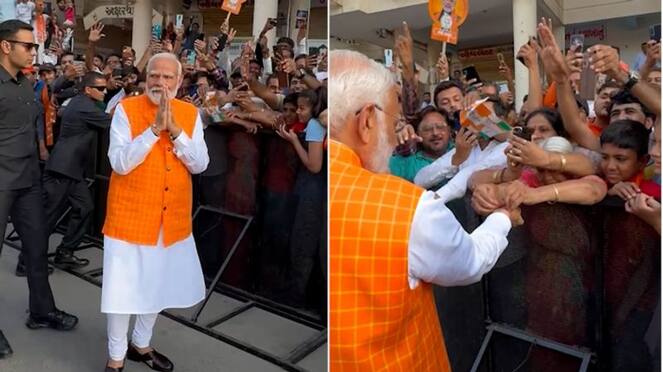 Narendra Modi speak after voting in Gujarat nbn