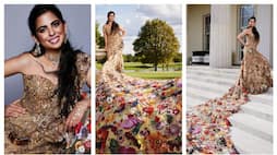 fIsha Ambani's Met Gala 2024 saree gown designed by Rahul Mishra took 10,000 hours to craft Rya