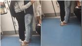 intimate scenes between young woman and young man in metro, video viral; The police responded