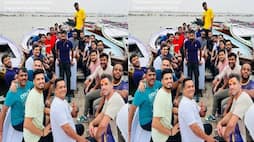 Kolkata Knight Riders Players visited Kasi Vishwanath Temple in Varanasi after Beat Lucknow Super Giants by 98 Runs Difference in 54th IPL 2024 Match rsk