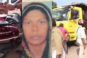 Tipper lorry takes life again in trivandrum; Tragic end for the young woman who was a scooter passenger