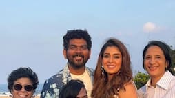 Nayanthara with her husband Vignesh Shivan in hot party wear mma
