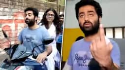 Arijit Singh casts vote with wife Koel Roy in WB's Murshidabad; singer reached polling booth on his scooter RBA