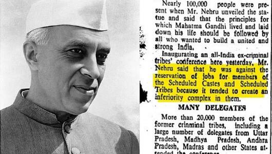Nehru was against reservation of jobs for SC/ST BJP unearths Congress' stance in old newspaper clipping snt