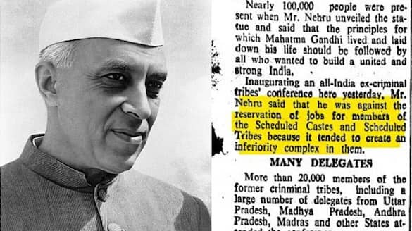 Nehru was against reservation of jobs for SC/ST BJP unearths Congress' stance in old newspaper clipping snt
