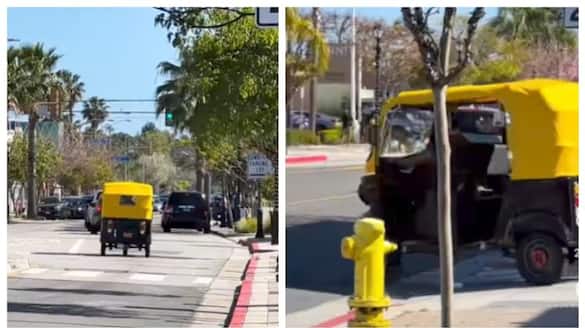 video of an auto running through a street in California has gone viral 