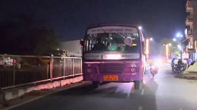 Government bus went without headlights at night in vaniyambadi...Viral Video tvk
