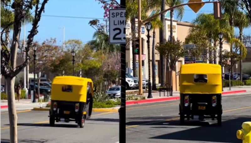 Video of a man driving auto rickshaw in California goes viral [WATCH]  NTI
