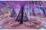Lavender themed wedding venue built in 75 days goes viral 