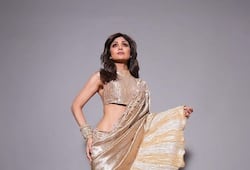 Shilpa Shetty trendy stylish latest saree design for party and festival zkamn