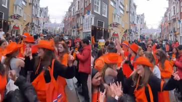 WATCH viral video of people dancing on Sapna Choudhary's song on streets of Amsterdam RTM