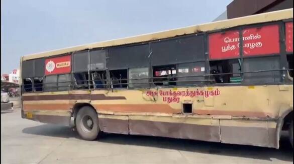 The incident in Madurai of running a broken down government bus with a rope has created a sensation vel