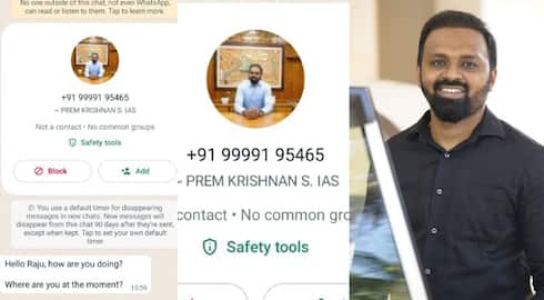 pathanamthitta collector   warns of fake WhatsApp account in his name