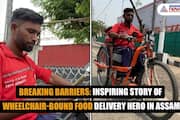 Breaking barriers: Inspiring story of wheelchair-bound food delivery hero in Assam (WATCH) snt