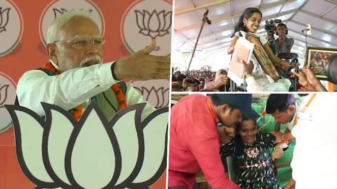 PM Modi's kind gesture towards specially-abled women in Telangana's Mahabubnagar wins hearts (WATCH) snt