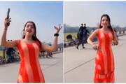 Social media star dances on highway with gun; Video goes viral, UP Police reacts 