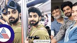 Diya second hero Dheekshith Shetty use metro to avoid Hyderabad traffic shares pics on social media pav