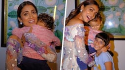 Shriya Saran shares adorable family picture with daughters and husband [PHOTOS] ATG
