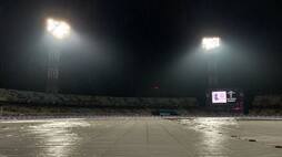 The toss has been delayed due to Heavy Rain in the 60th IPL Match between Kolkata Knight Riders and Mumbai Indians at Eden Gardens rsk