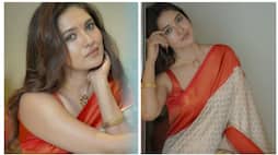 Actress Vani Bhojan latest pattu saree photo shoot mma