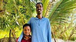 Gunasingham Gajendran has been identified as the tallest man in Sri Lanka KAK