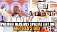 PM Modi receives late mother's portrait as Mother's Day gift during West Bengal rally (WATCH) AJR