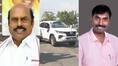 Minister EV Velu's son Kamban's car met with an accident on Thiruvannamalai Enthal Bypass-rag