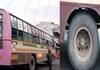 Namakkal Government bus back wheel bolt and nut damaged while running ans